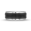 Thumbnail Image 3 of Men's 9.0mm Wedding Band in Tungsten with Black Ion Plate - Size 10