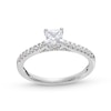 Thumbnail Image 0 of 0.69 CT. T.W. Princess-Cut Diamond Engagement Ring in 14K White Gold