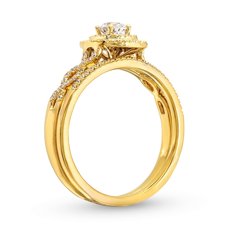 0.50 CT. Canadian Certified Diamond Framed Engagement Ring in 14K Gold (I/I1)|Peoples Jewellers