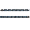 Thumbnail Image 2 of Men's Bar Link Bracelet in Black and Blue Ion-Plated Stainless Steel - 8.5"