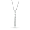 Thumbnail Image 0 of Diamond Accent Elongated Teardrop Pendant in Sterling Silver