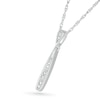 Thumbnail Image 1 of Diamond Accent Elongated Teardrop Pendant in Sterling Silver