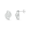 Thumbnail Image 1 of Diamond Accent Bypass Frame Stud Earrings in Sterling Silver
