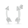 Thumbnail Image 0 of Diamond Accent Arrow Stud Earrings in Sterling Silver