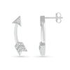 Thumbnail Image 1 of Diamond Accent Arrow Stud Earrings in Sterling Silver