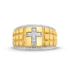 Men's 0.45 CT. T.W. Diamond Cross Ring in 10K Gold