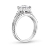 Thumbnail Image 2 of 1.50 CT. T.W. Certified Princess-Cut Lab-Created Diamond Frame Bridal Set in 14K White Gold (F/SI2)