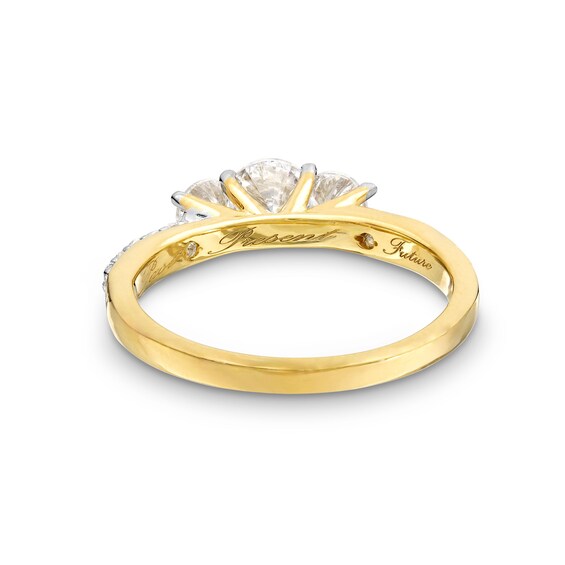 CT. T.W. Diamond Past Present Future® Engagement Ring in 10K Gold