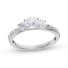 1.00 CT. T.W. Diamond Past Present Future® Engagement Ring in 10K White Gold