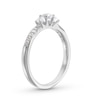 1.00 CT. T.W. Diamond Past Present Future® Engagement Ring in 10K White Gold