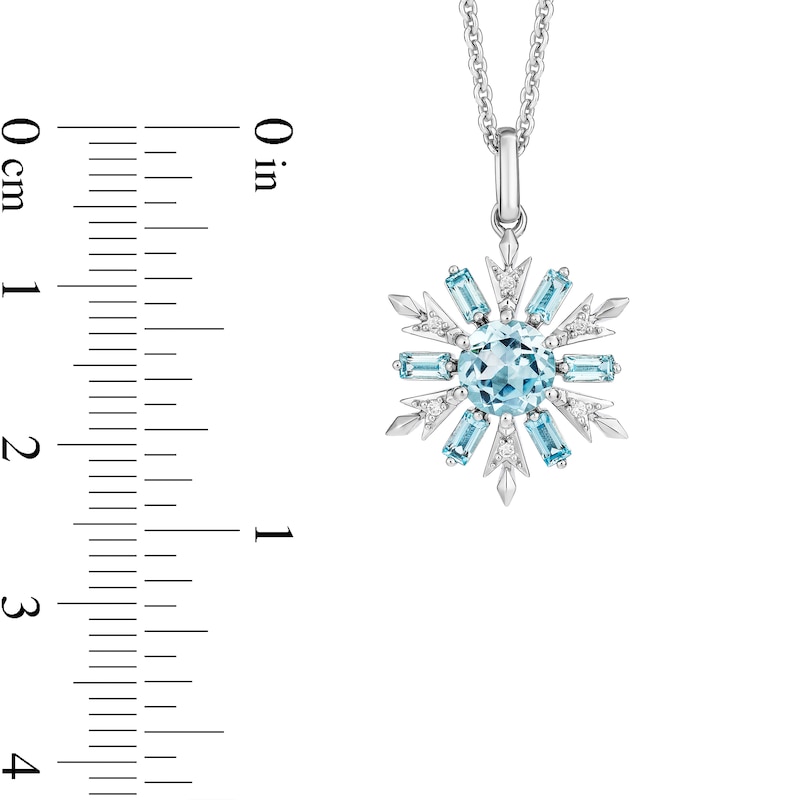 Collector’s Edition Enchanted Disney Frozen 10th Anniversary Snowflake Pendant and Stud Earrings Set in Sterling Silver|Peoples Jewellers