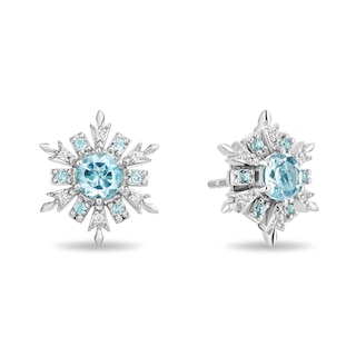 Collector’s Edition Enchanted Disney Frozen 10th Anniversary Snowflake Pendant and Stud Earrings Set in Sterling Silver