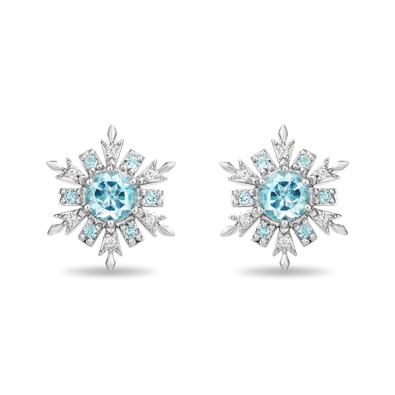 Collector’s Edition Enchanted Disney Frozen 10th Anniversary Snowflake Pendant and Stud Earrings Set in Sterling Silver|Peoples Jewellers