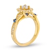 Thumbnail Image 2 of Vera Wang Love Collection Canadian Certified Centre Diamond 0.69 CT. T.W. Cushion Frame Engagement Ring in 14K Gold