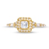 Thumbnail Image 3 of Vera Wang Love Collection Canadian Certified Princess Centre Diamond 0.95 CT. T.W. Engagement Ring in 14K Gold