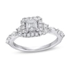 Thumbnail Image 0 of Vera Wang Love Collection Canadian Certified Princess Centre Diamond 0.95 CT. T.W. Engagement Ring in 14K White Gold