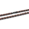 Black and Brown Ion-Plated Stainless Steel H-Link Necklace - 24.0"