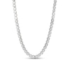 Thumbnail Image 0 of 4.0mm White Lab-Created Sapphire Tennis Necklace in Sterling Silver - 24"