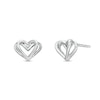 Thumbnail Image 1 of The Kindred Heart from Vera Wang Love Collection Mini Stud Earrings in Sterling Silver