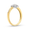 0.50 CT. T.W. Diamond Past Present Future® Engagement Ring in 10K Gold (I/I2)