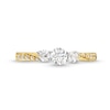 0.50 CT. T.W. Diamond Past Present Future® Engagement Ring in 10K Gold (I/I2)