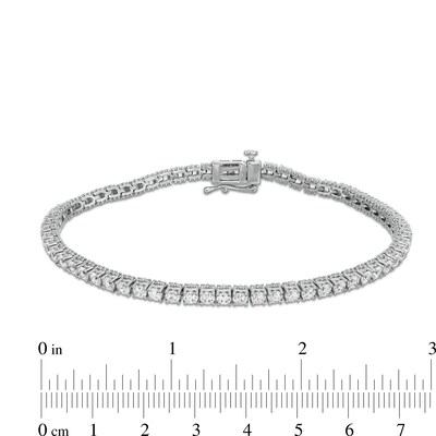 Italian Gold CT. T.W. Certified Tennis Bracelet in 18K White Gold (I/SI2