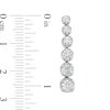 Italian Gold 2.00 CT. T.W. Journey Certified Diamond Drop Earrings in 18K White Gold (I/SI2)