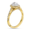 Thumbnail Image 2 of Monique Lhuillier Bliss 0.69 CT. T.W. Diamond Oval Double Frame Engagement Ring in 18K Gold