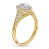 Thumbnail Image 2 of Monique Lhuillier Bliss 0.69 CT. T.W. Diamond Pear-Shaped Double Frame Engagement Ring in 18K Gold