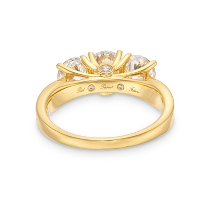 1.95 CT. T.W. Diamond Past Present Future® Engagement Ring in 14K Gold