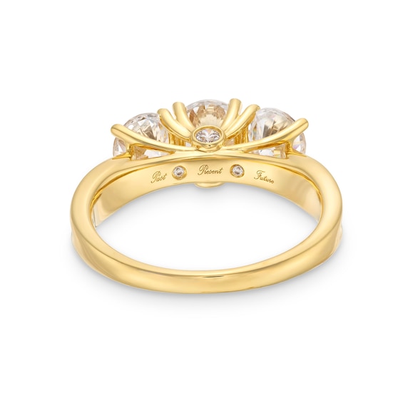 1.95 CT. T.W. Diamond Past Present Future® Engagement Ring in 14K Gold