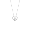 Thumbnail Image 0 of 0.10 CT. T.W. Diamond Heart Pendant in Sterling silver