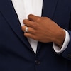 Thumbnail Image 1 of Men's 8.0mm Engravable Brush-Finish Comfort-Fit Wedding Band in 14K White Gold (1 Line)