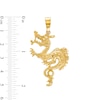 Thumbnail Image 1 of Large Dragon Necklace Charm in 10K Gold