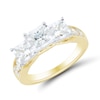 Thumbnail Image 1 of 1.95 CT. T.W. Princess-Cut Diamond Past Present Future® Miracle Engagement Ring in 14K Gold