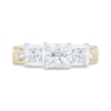 Thumbnail Image 2 of 1.95 CT. T.W. Princess-Cut Diamond Past Present Future® Miracle Engagement Ring in 14K Gold