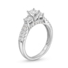 Thumbnail Image 2 of 1.23 CT. T.W. Princess-Cut Diamond Past Present Future® Double Row Engagement Ring in 14K White Gold