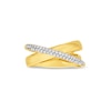 Italian Gold 0.20 CT. T.W. Diamond Orbit Ring in 18K Gold