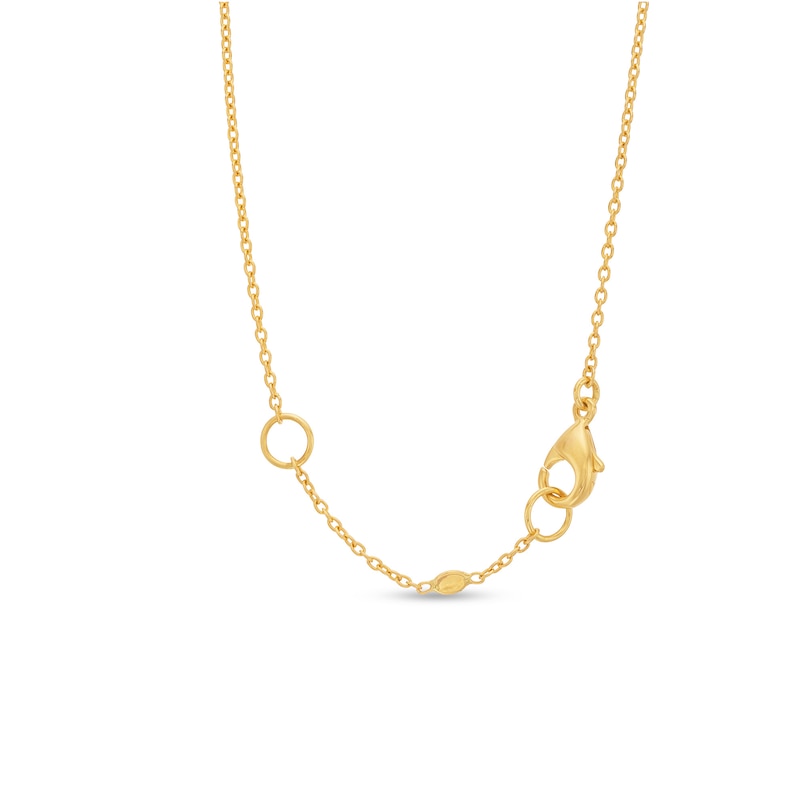 Italian Gold 0.10 CT. T.W. Diamond Knot Pendant in 18K Two-Toned Gold|Peoples Jewellers