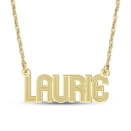 Line Pattern Name Necklace (1 Line)