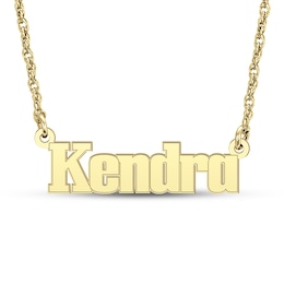 Block Name Necklace (1 Line)