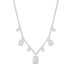 Thumbnail Image 0 of 0.51 CT. T.W. Multi Diamond Station Necklace in 14K White Gold