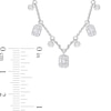 Thumbnail Image 2 of 0.51 CT. T.W. Multi Diamond Station Necklace in 14K White Gold