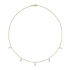 0.09 CT. T.W. Diamond Frame Station Necklace in 14K Two-Toned Gold