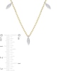 0.09 CT. T.W. Diamond Frame Station Necklace in 14K Two-Toned Gold