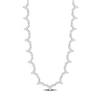 0.59 CT. T.W. Diamond Scallop Edge Necklace in 14K White Gold