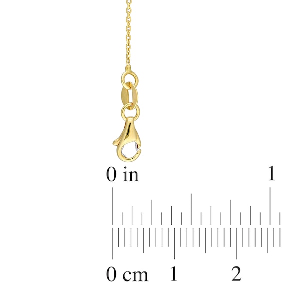 0.57 CT. T.W. Diamond Bezel and Bar Necklace in 14K Two-Toned Gold