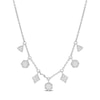 Thumbnail Image 0 of 0.18 CT. T.W. Diamond Multi-Frame Station Necklace in 14K White Gold