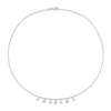 Thumbnail Image 1 of 0.18 CT. T.W. Diamond Multi-Frame Station Necklace in 14K White Gold