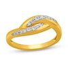 Thumbnail Image 0 of 0.20 CT. T.W. Diamond Twist Ring in 10K Gold